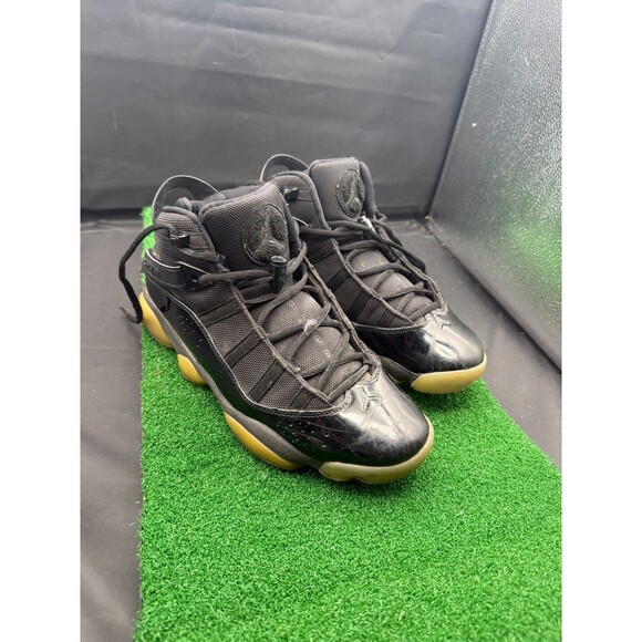 Nike Air Jordan 6 Rings Basketball Sneakers Mens Size 8.5 Black Ice 322992-011 - Picture 1 of 10